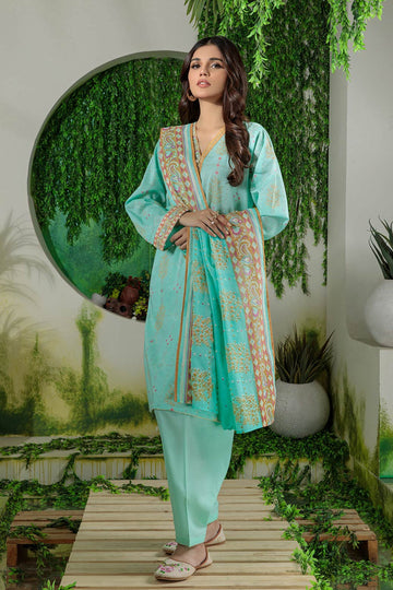 Bonanza Satrangi Aso223p36 L Green Eid Prints 2022 Online Shopping